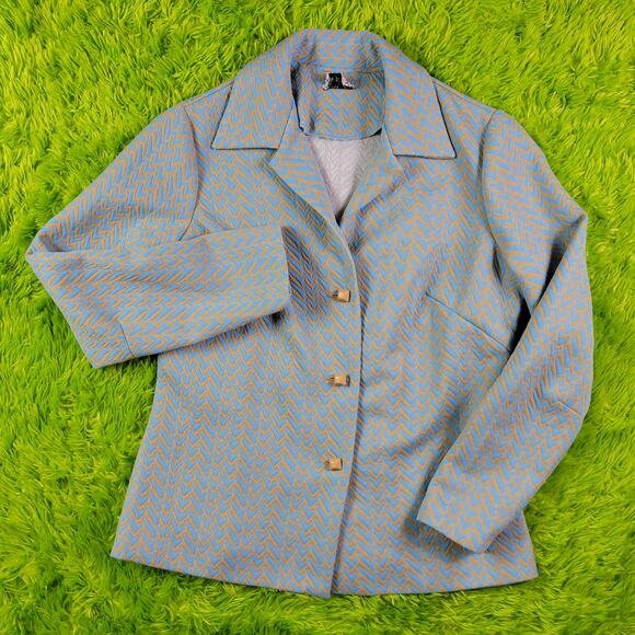 Westover Jackets & Blazers - Vintage 60s 70s Funky Patterned Blazer, Fits M-L
